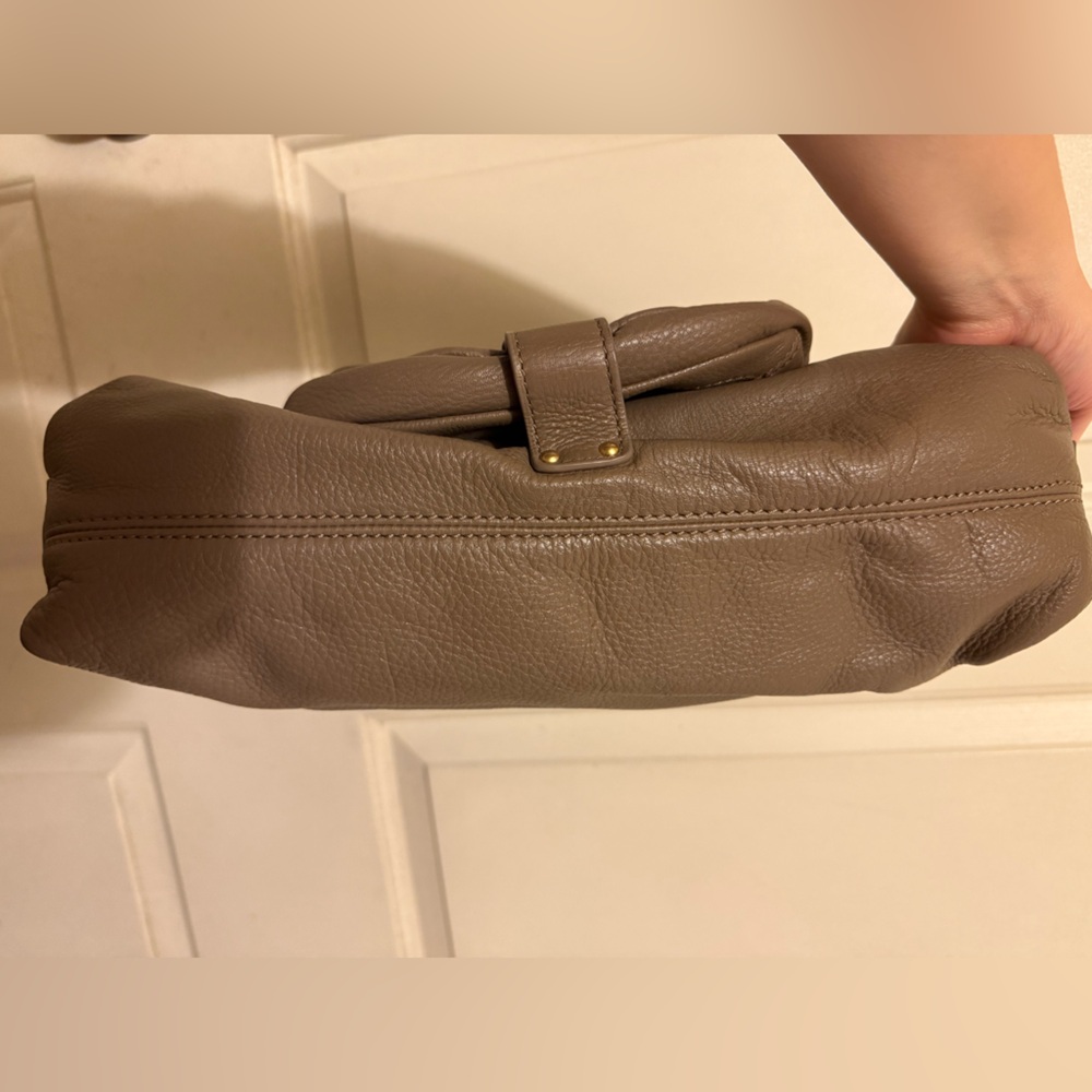 Michael Kors Taupe Brown Vintage Leather Hobo Bag - Picture 9 of 9